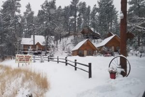 Winter at Rustic Ridge Guest Cabins
