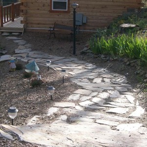 Mountain Shadows Stone Trail at Rustic Ridge Guest Cabins