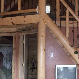 Stairs Mountain Shadows Stairs at Rustic Ridge Guest Cabins