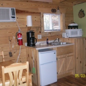 Timber Ridge Kitchen at Rustic Ridge Guest Cabins