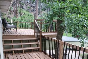 Homestead House Deck at Rustic Ridge Guest Cabins