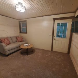 Entertainment Room at Rustic Ridge Guest Cabins