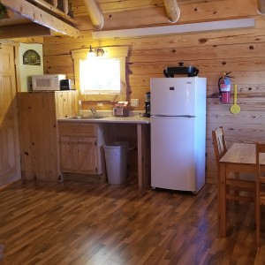 Kitchen Hunters Haven Kitchen at Rustic Ridge Guest Cabins