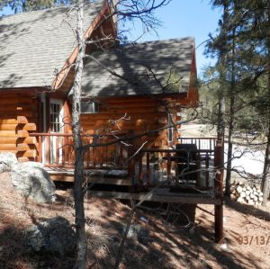 Back Porch Pine Lodge Back Porch at Rustic Ridge Guest Cabins