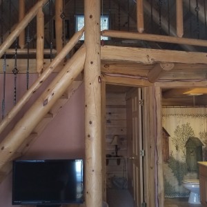 Stairs Sunset Ridge Stairway at Rustic Ridge Guest Cabins